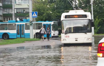 «Северная Венеция»: появились новые кадры потопа в Витебске