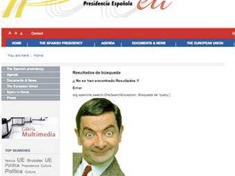 Мистер Бин подменил испанского премьера на сайте председателя ЕС
