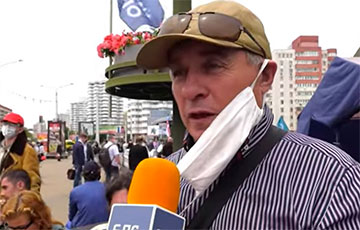 Капитан запаса на пикете в Минске: Военные, присоединитесь к протестующим