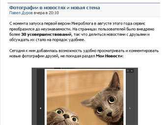 Пользователи "ВКонтакте" выступили против микроблогов