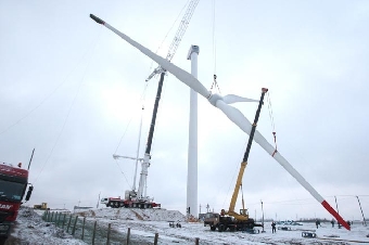 В Беларуси построено 13 ветроустановок суммарной мощностью около 3 МВт