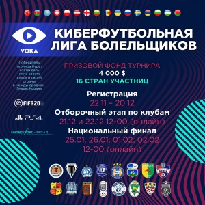 VOKA объявляет киберпризыв: сыграйте за любимый белорусский футбольный клуб
