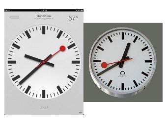 Apple уличили в копировании швейцарских железнодорожных часов