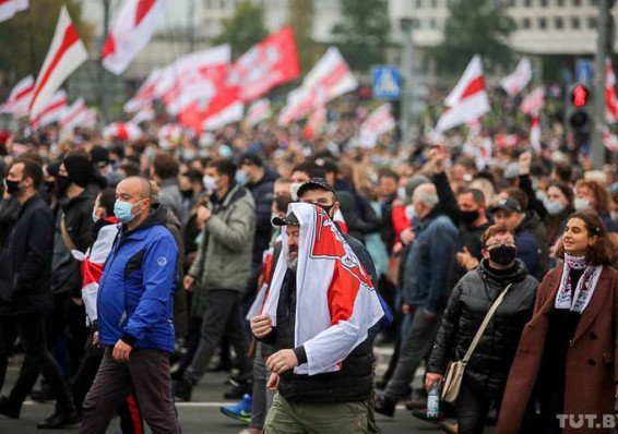 Десятки тысяч белорусов вышли на марши в преддверии национальной забастовки