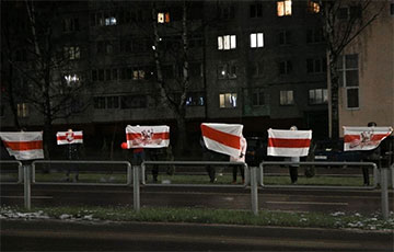 Борисов вышел на вечерний протест