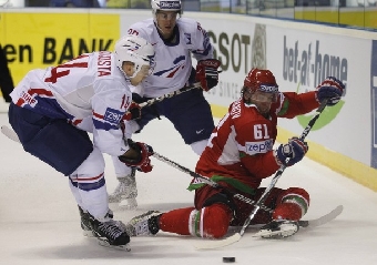 Хоккеисты сборной Беларуси разгромно проиграли словенцам на старте Кубка Полесья