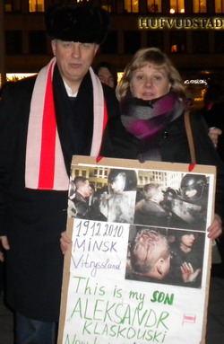 В Стокгольме прошла акция солидарности с белорусскими политзаключенными