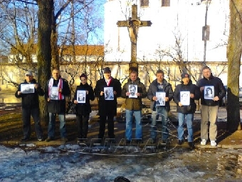 Акция солидарности в Вильнюсе