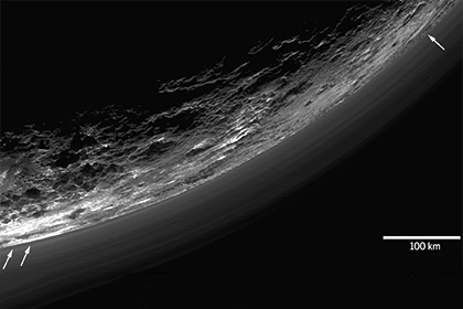 НАСА показало снимок облаков Плутона