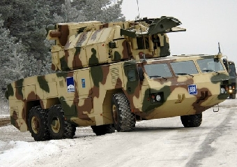 Первая батарея зенитно-ракетного комплекса "Тор-М2" прибыла в Беларусь