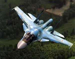 Российские истребители Су-34 в небе над Беларусью (Фото)