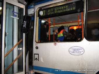 Трамвай протаранил троллейбус в Минске: пострадали 16 человек