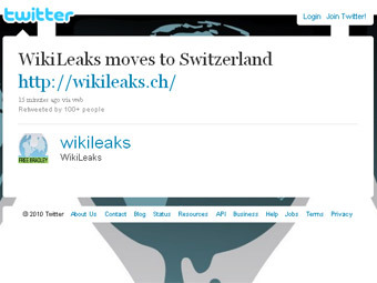 WikiLeaks переехал в Швейцарию