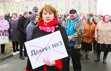 Фоторепортаж с акции протеста в Рогачеве