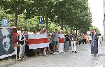 В Варшаве прошла акция солидарности с беларусскими журналистами