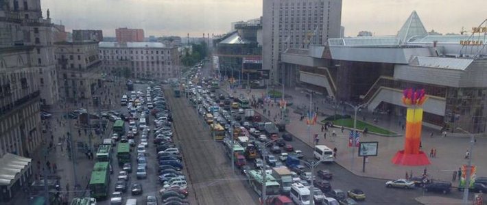 Транспортный коллапс в Минске