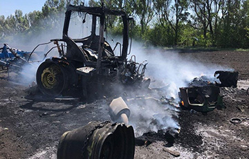 Московитский самолет обстрелял трактор, работавший в поле на Харьковщине