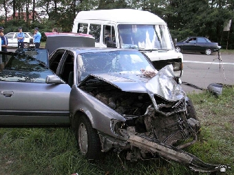 В Минске невнимательность водителя привела к ДТП, один человек пострадал
