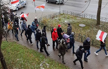 Жители Заславля вышли на протестный Марш