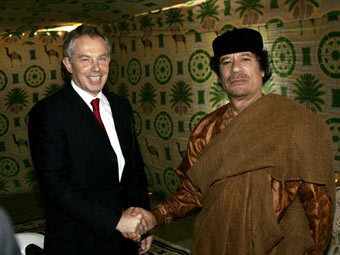 Сторонники Каддафи попросили о помощи Тони Блэра