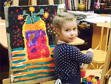 Картина 6-летней минчанки попала в коллекцию Пьера Кардена