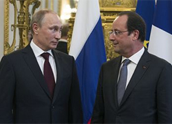 Путин и Олланд поговорили об Украине