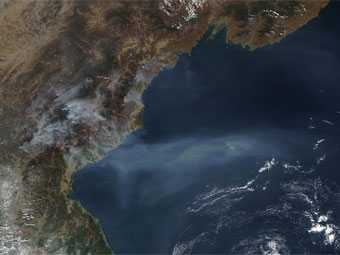 Американцы из космоса обнаружили в КНДР крупный пожар