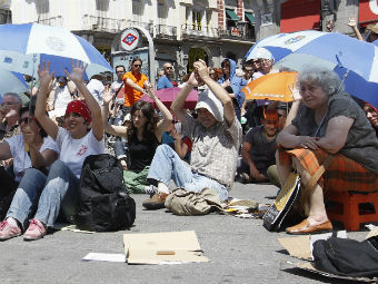 Годовщина испанских протестов обернулась задержаниями "возмущенных"
