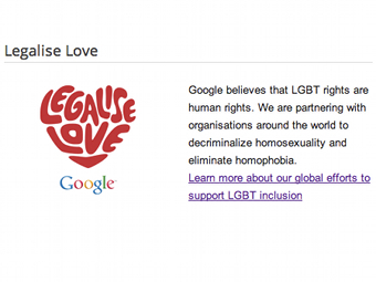 Google запустил кампанию в поддержку геев