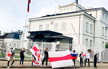 В Копенгагене прошла акция солидарности с белорусами