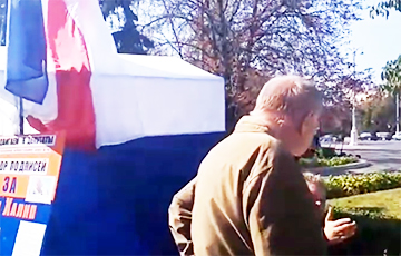 Минчанин на площади Победы: Смоленск, Брянск, Великие Луки - это наши земли