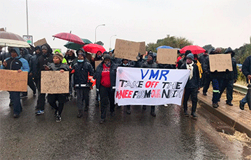 В ЮАР шахтеры вышли на протест