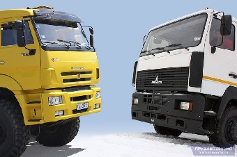 Беларусь и Россия планируют завершить создание автохолдинга на базе МАЗа и КамАЗа к марту 2013 года