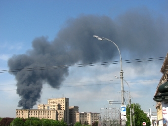 МЧС выясняет причины возгорания на Минском заводе комплексной автоматизации