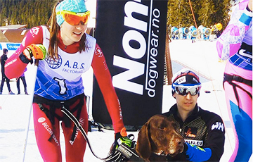 Домрачева стала третьей в гонке на собачьих упряжках в Шушене