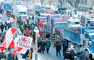 Протесты дальнобойщиков бушуют в Канаде