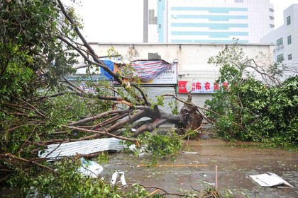 Жертвами тайфуна в Китае стали 17 человек