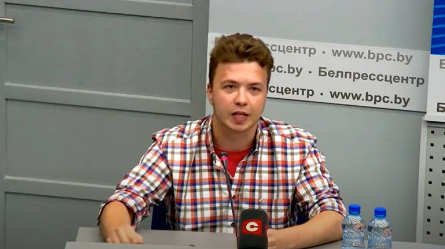 Протасевич выступил на официальном брифинге МИД Беларуси