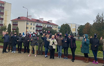 Участник протеста в Жабинке передали привет белорусам