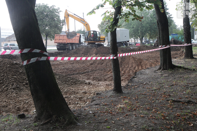 Минчане становятся под ковши экскаваторов из-за вырубки деревьев