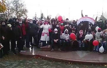 Партизаны Жабинки сделали видеоролик про историю протестов в городе