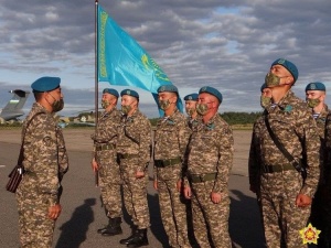 Военные из Казахстана прибыли в Беларусь