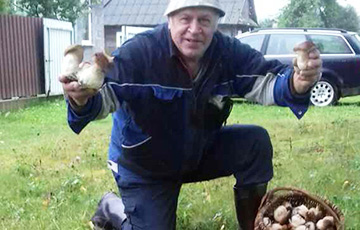 Житель Вилейки раскрыл секрет небывалого урожая боровиков на собственной грядке
