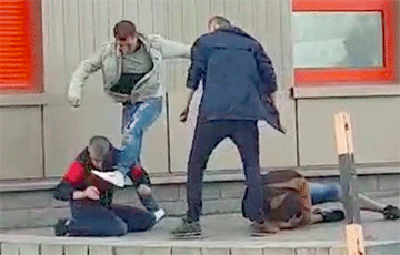 «Это что за 90-е?»: минчанин снял на видео избиение людей у магазина в Кунцевщине