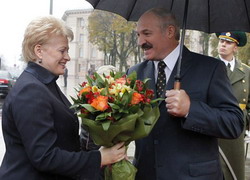 Лукашенко поздравил Грибаускайте