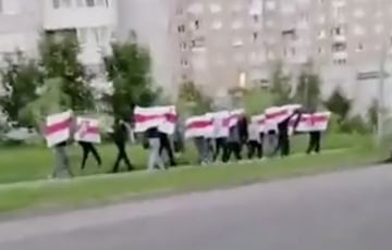 Жители Гродно вышли на громкий протестный марш