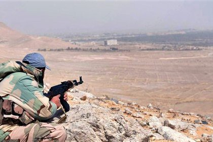 Сирийские военные сорвали флаг «Исламского государства» с замка в Пальмире
