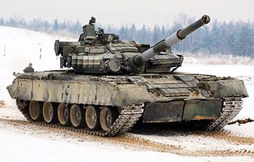 Новейший московитский танк Т-80 подорвался на мине в Запорожской области