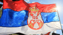 В Лиде у туриста из Сербии украли флаг