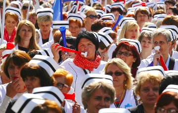 В Варшаве медсестры требовали повышения зарплат